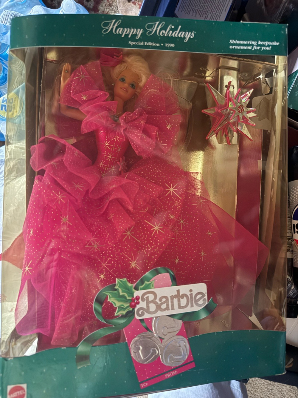 Barbie Happy Holidays Special Edition 1990 Pink Holiday Doll